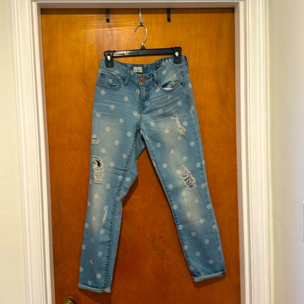 Gap Always Skinny Polka Dot Jeans
